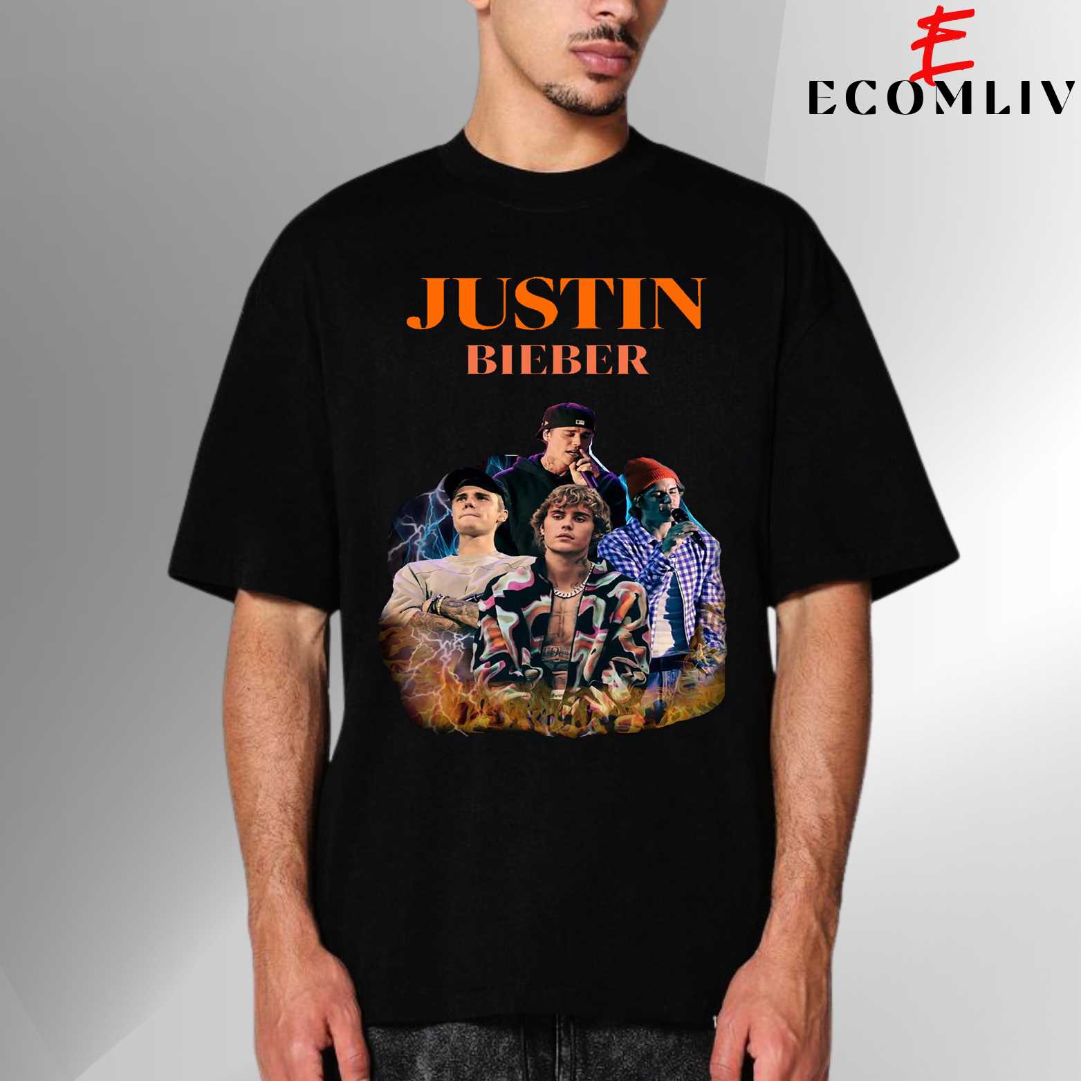 Justin Bieber Concert T-Shirt, Live Music Tee, Unisex Pop Star Shirt